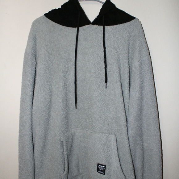 Other - Green & Black Sherpa Fleece Hoodie